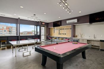 Pool Table at Altitude 970, Kansas City, MO